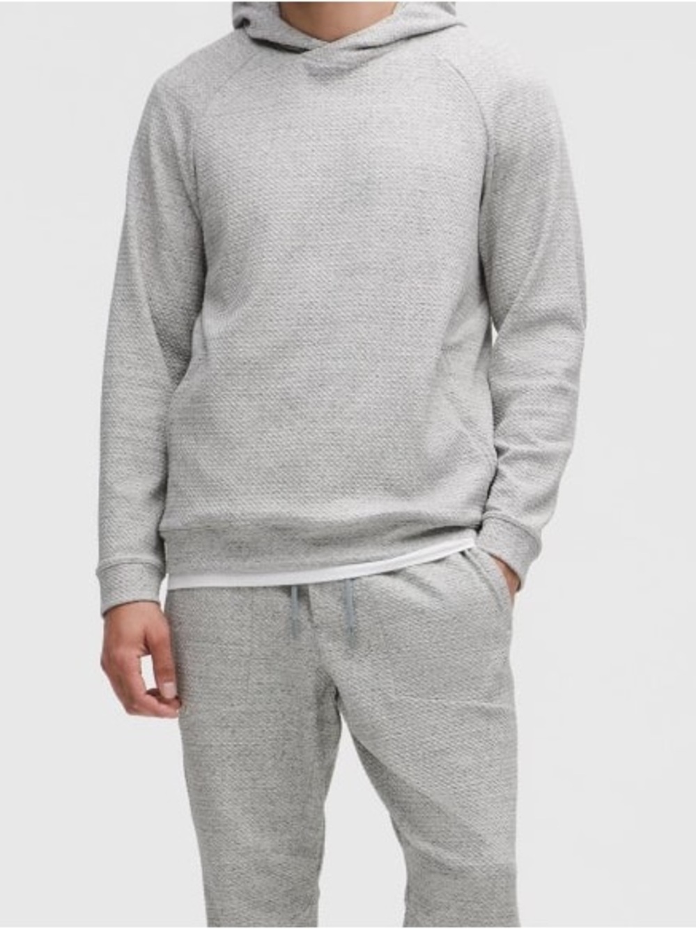 Lululemon Ease the Day athletic Men's Heather Light Gray
Hoodie Size Large
